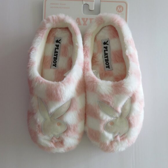Playboy House-shoes Memory Foam Indoor/Outdoor Slippers size M 6.5 - 7.5 - Picture 1 of 7